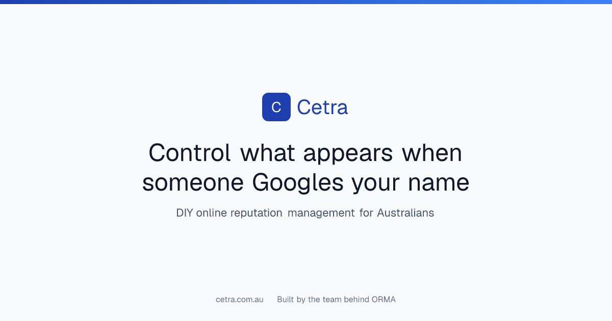 Online Reputation Management Tool Australia | Cetra